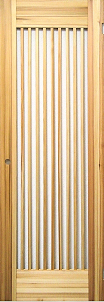 杉縦格子シングルドア