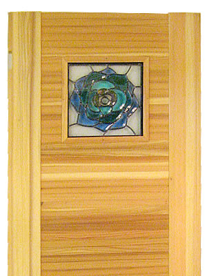 ステンドグラス装着ドア