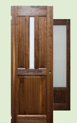 ブラックウォールナット無垢ドア