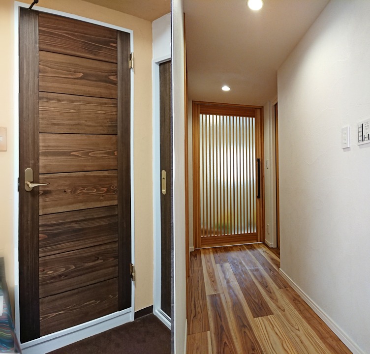 杉セレクト横張、縦格子